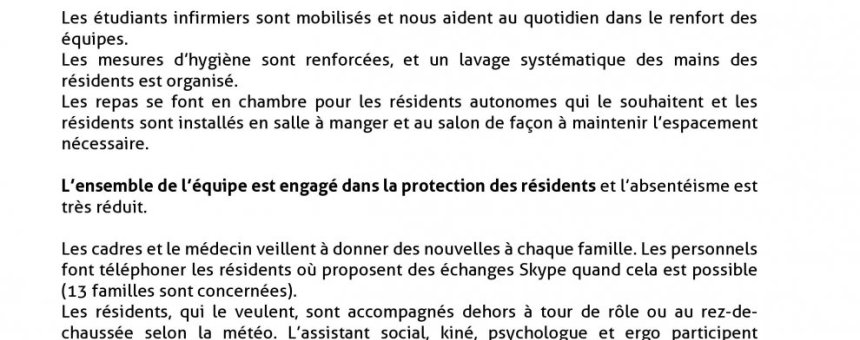 Courrier de l'équipe de l'EDN - 8 Avril 2020