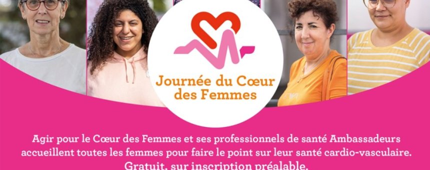 affiche coeur des femmes Journée du Cœur des Femmes : Rendez-vous au Centre hospitalier des Escartons de Briançon !  