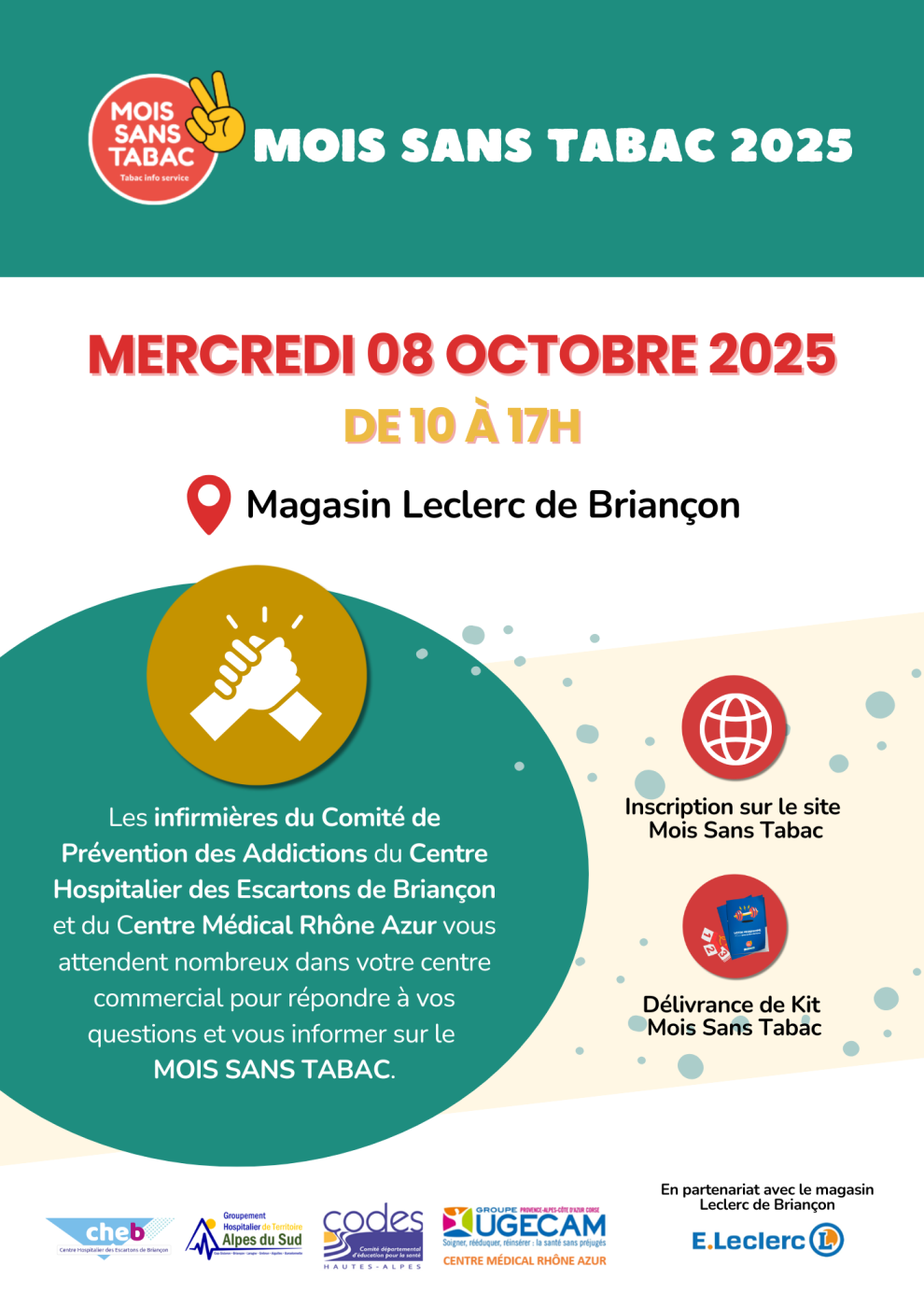 [Mois Sans Tabac 2025 : rendez-vous au Leclerc de Briançon] | Centre ...